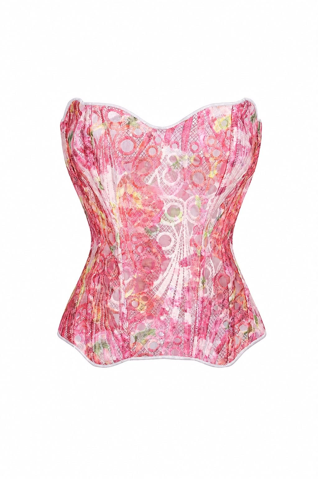 PEMBE YEHUA İTHAL TRANSPARAN KORSE BLUZ