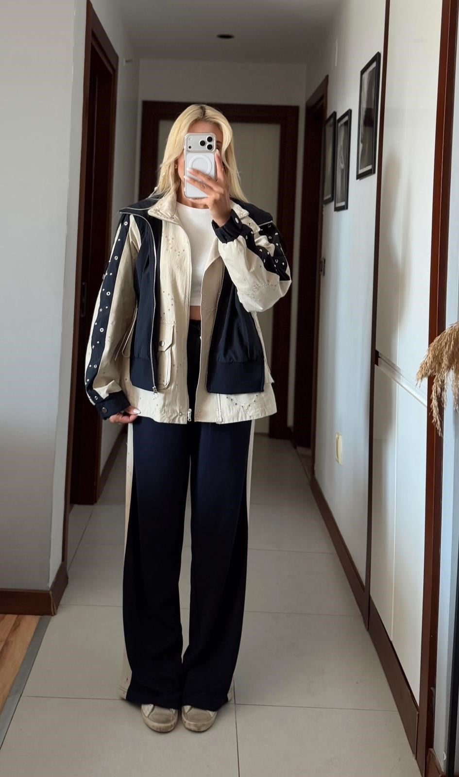 RAVELLA LACİVERT TASARIM TRENÇ PANTOLON TAKIM