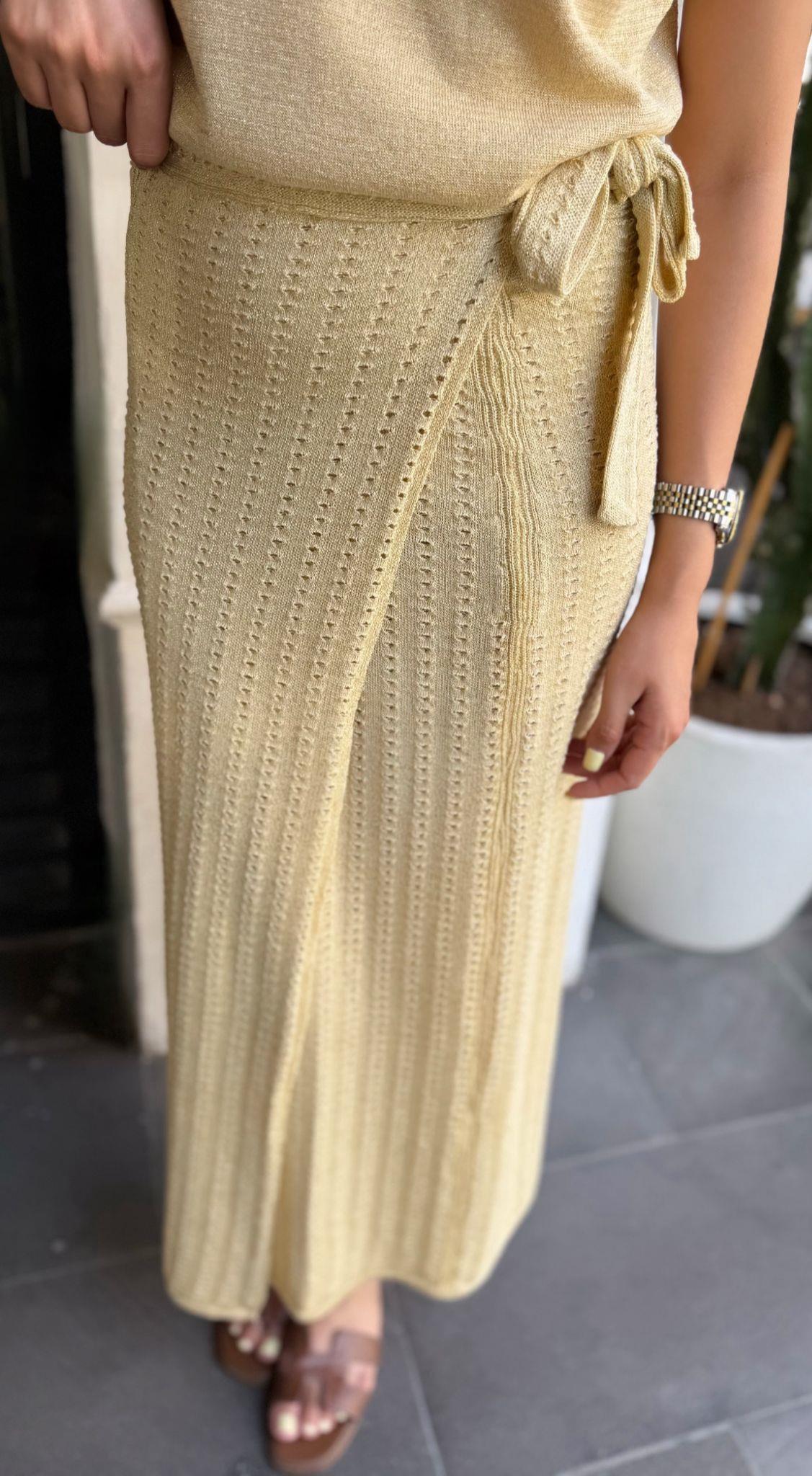 SİMLİ PAREO ETEK SARI