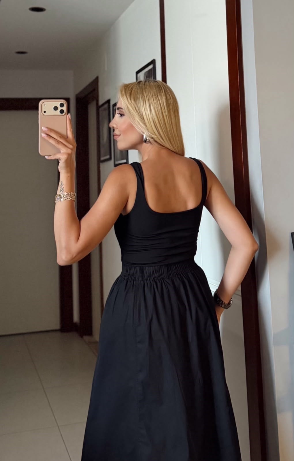 SİYAH ASKILI ÇIT ÇITLI BODYSUİT