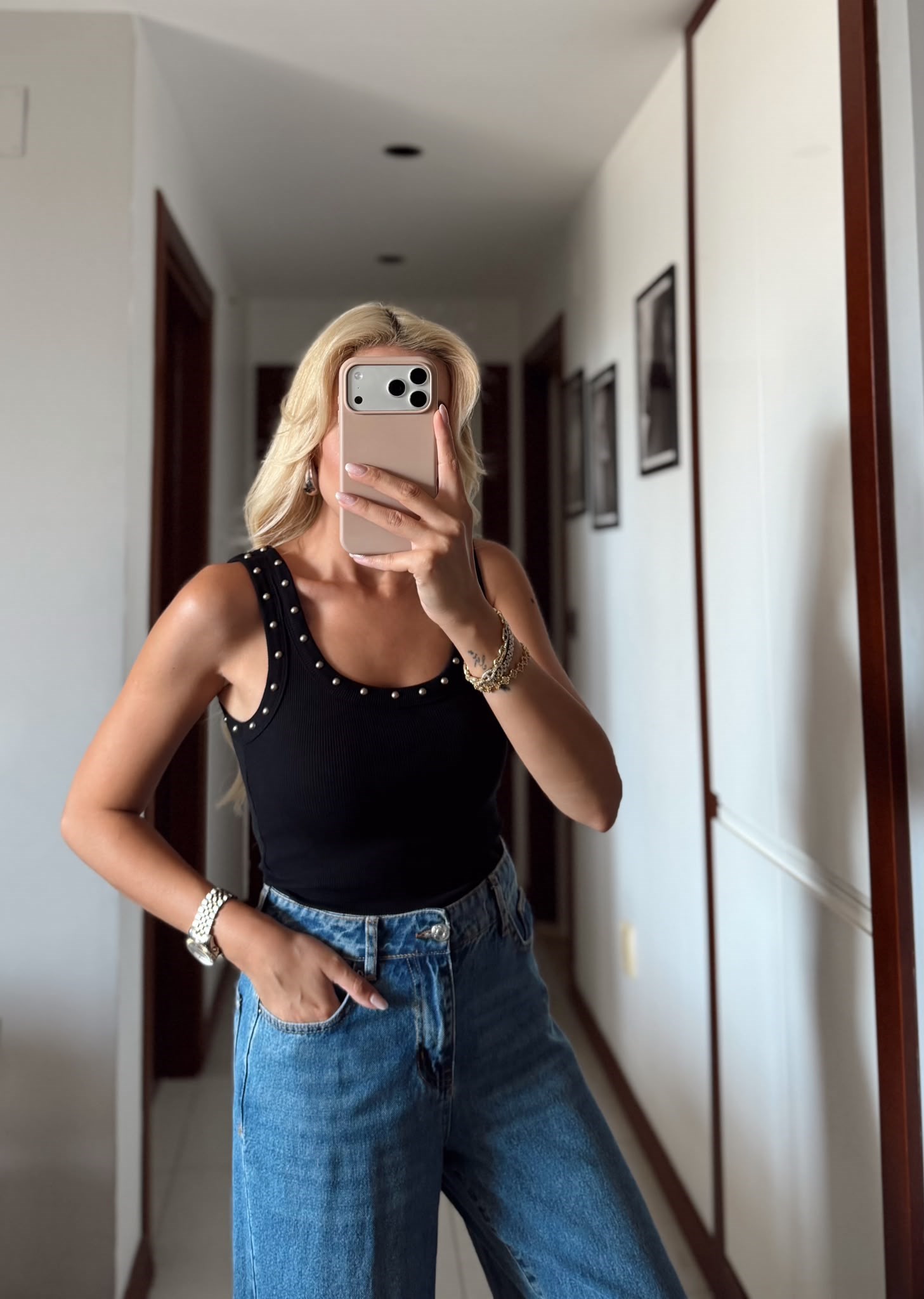SİYAH ZIMBA DETAYLI FİTİLLİ ATLET