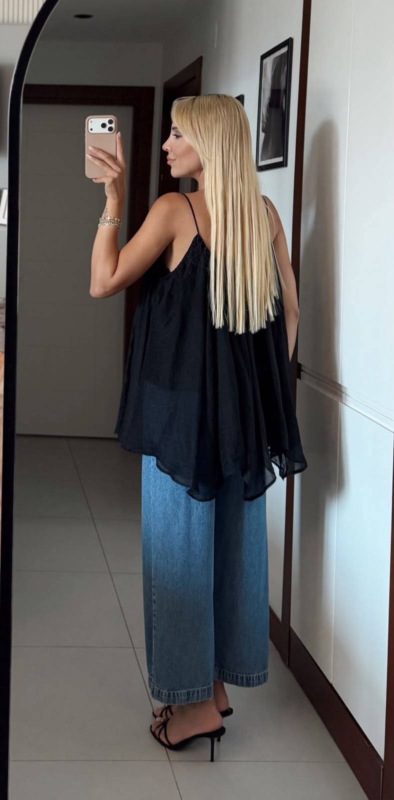 SİYAH ZR MODEL ASKILI BLUZ