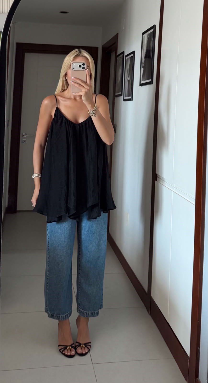 SİYAH ZR MODEL ASKILI BLUZ