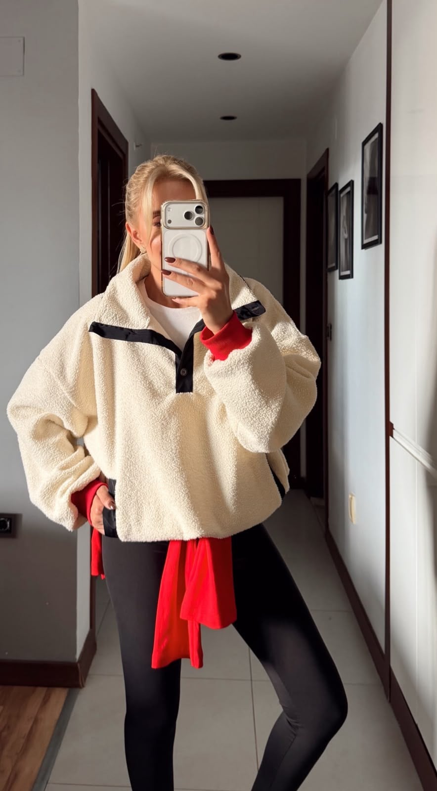 TEDDY NAKIŞLI PELUŞ SWEAT