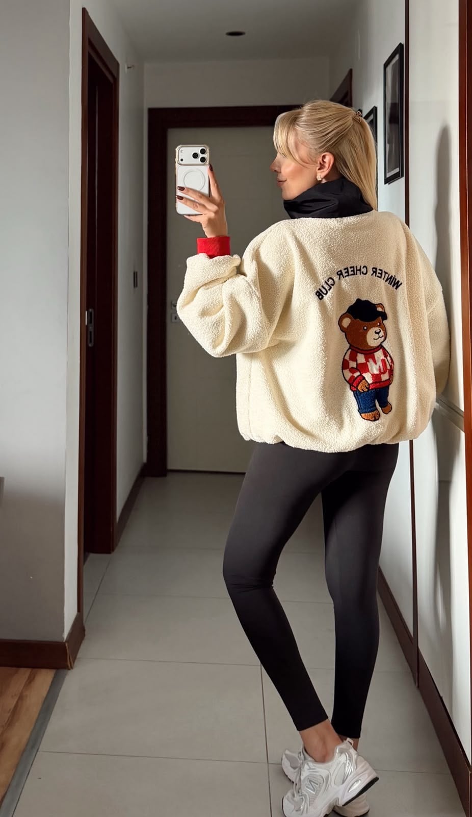 TEDDY NAKIŞLI PELUŞ SWEAT