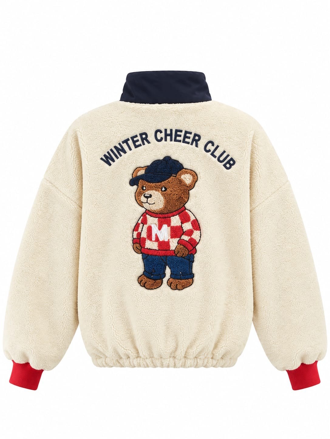 TEDDY NAKIŞLI PELUŞ SWEAT