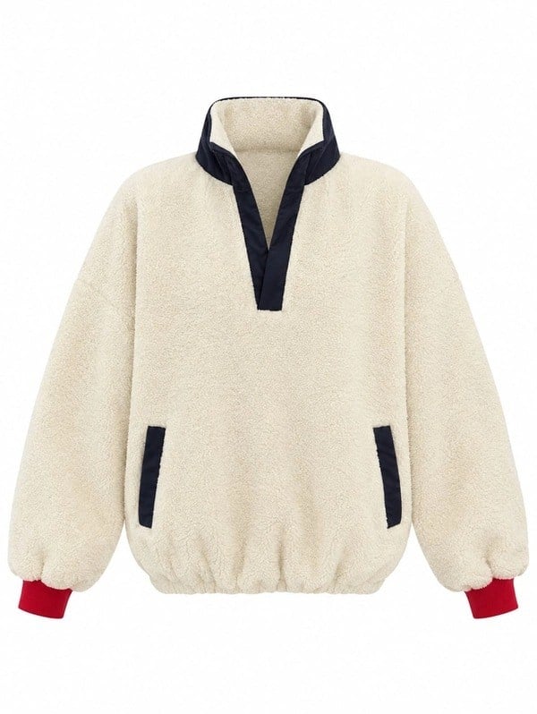TEDDY NAKIŞLI PELUŞ SWEAT