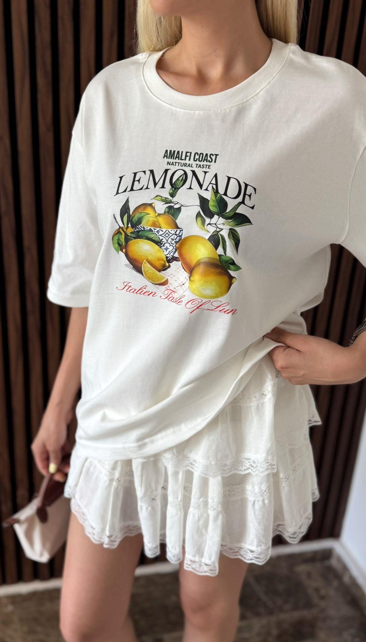TOK KUMAŞ LEMONADE BASKILI TSHİRT