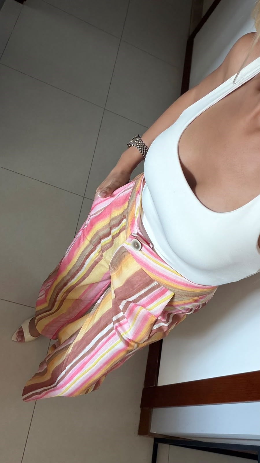 ZR MODEL BOL PAÇA ÇİZGİLİ PANTOLON