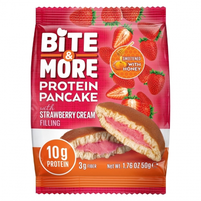 BITE&MORE PRO.PANCAKE STRAMBERRY 50G