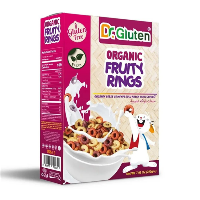 DR.GLUTEN ORG.MEYVELI HALKA TAHIL GEVR 225 GR