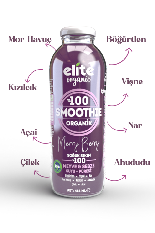 ELITE NATUREL ORG.SMOOTHIE MERRY BERRY SHRI 414ML