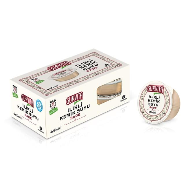 GURVITA ILIKLI KEMIK SUYU SADE 4x50 ML
