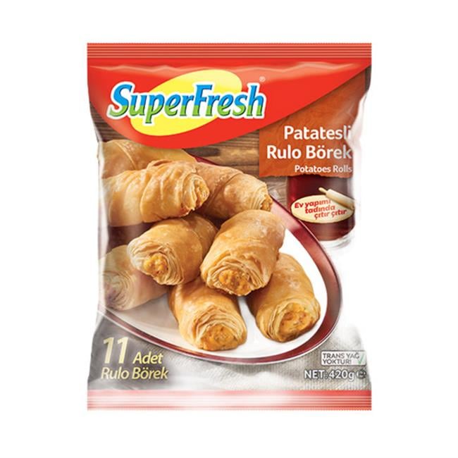 SUPER FRESH PATATESLI RULO BOREK 420GR