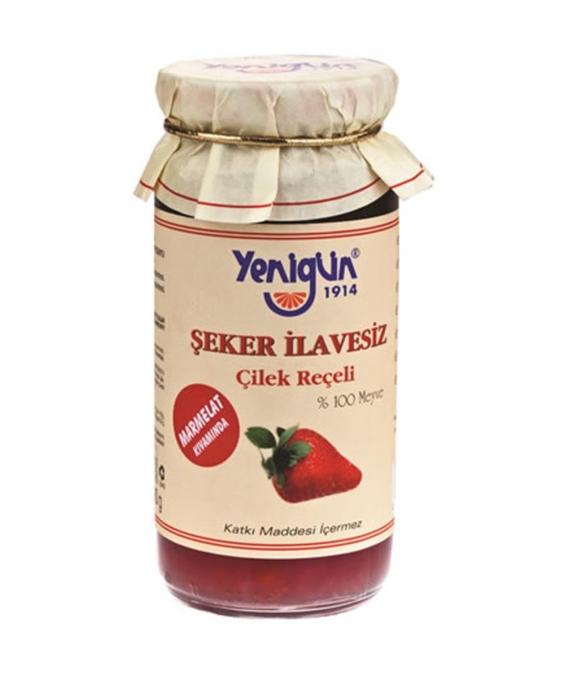 YENIGUN SEKERSIZ CILEK RECELI 290GR