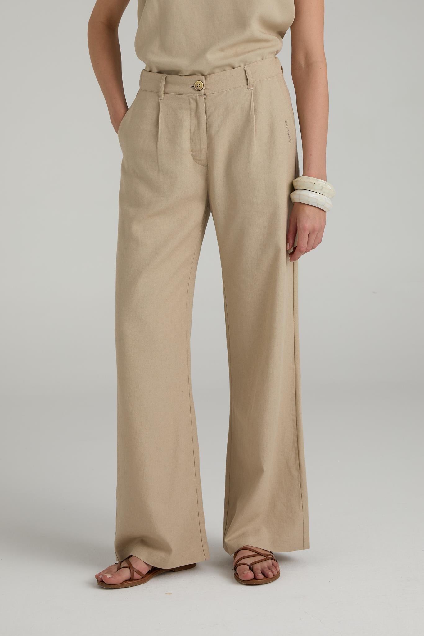 BRANDUP Keten Karışımlı Comfort Fit Pantolon
