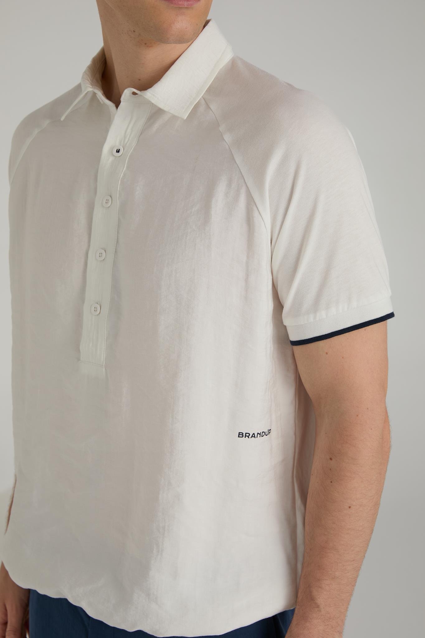 BRANDUP Pamuk Modal Reglan Polo T-shirt