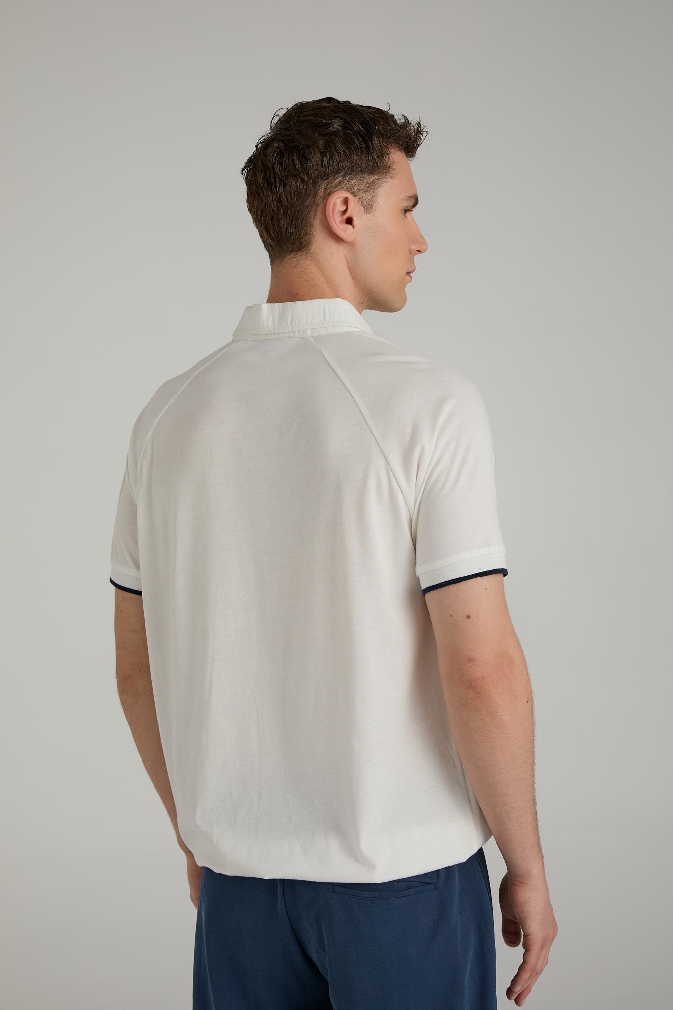 BRANDUP Pamuk Modal Reglan Polo T-shirt