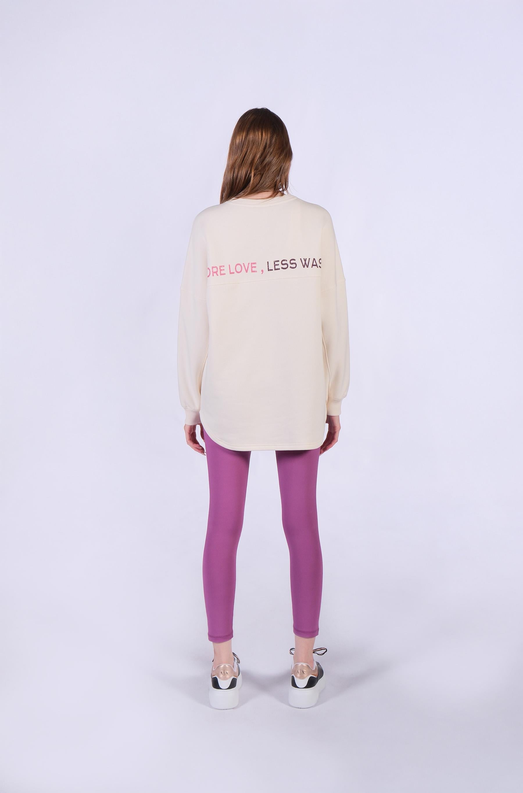 Oversize Baskı Detaylı Sweatshirt