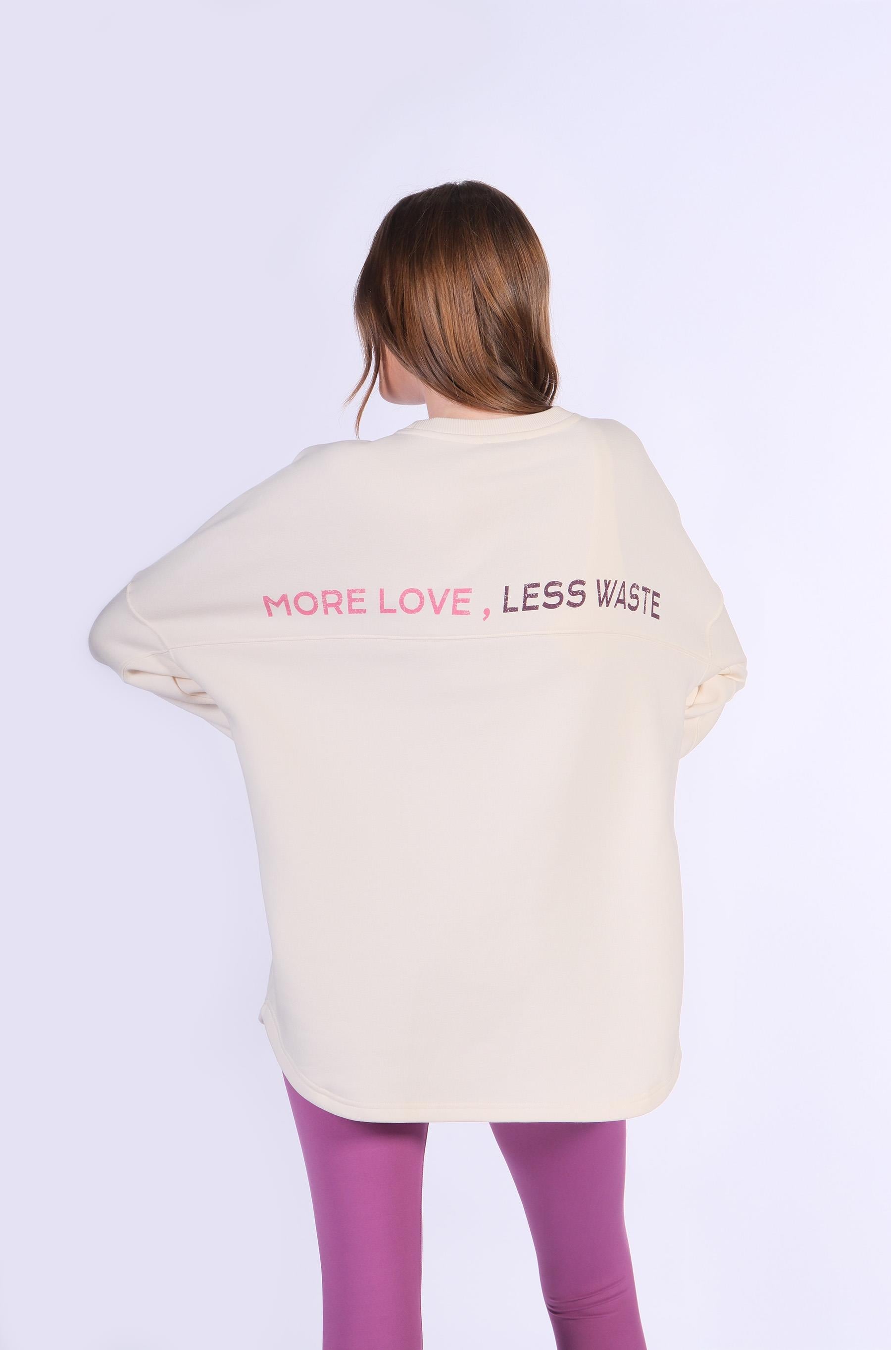 Oversize Baskı Detaylı Sweatshirt