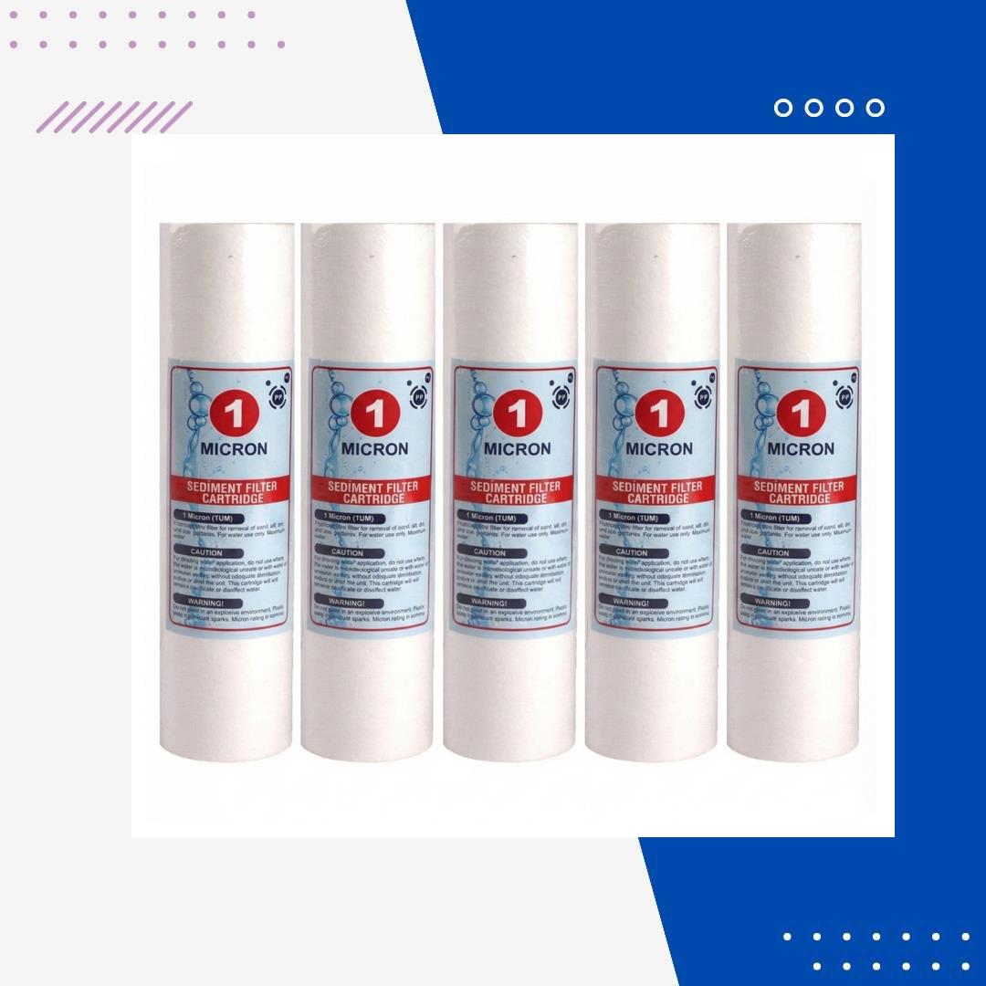 10'' 1 Mikron Spun (Sediment) Filtre (5 Adet)