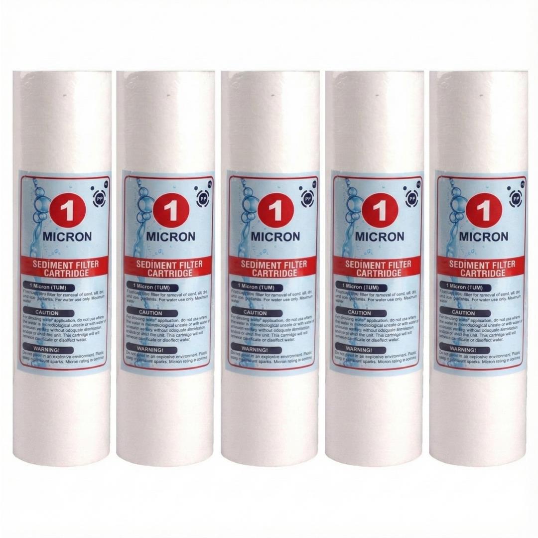 10'' 1 Mikron Spun (Sediment) Filtre (5 Adet)
