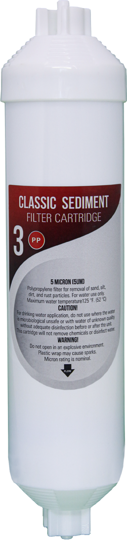 25 Adet Çubuklu 12’’ İnline Sediment Filtre (Spun Filtre)
