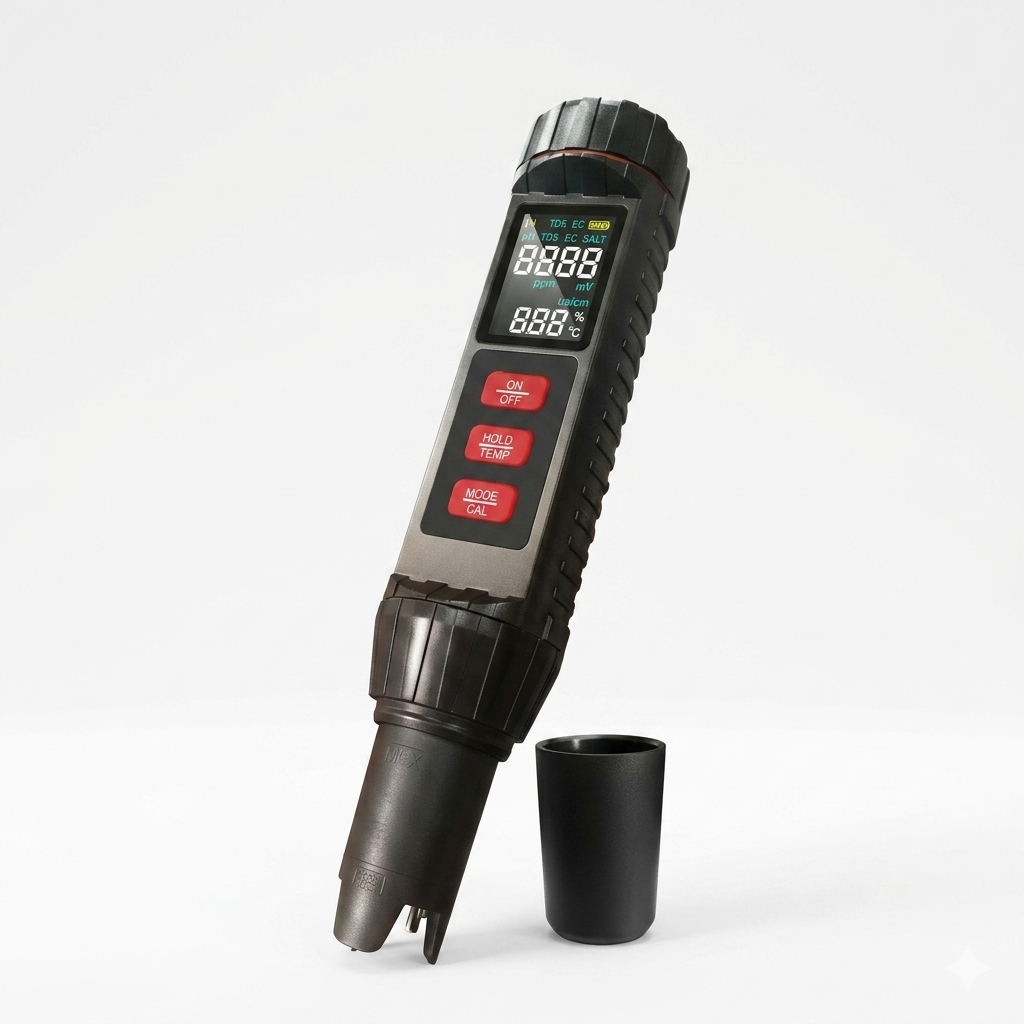7 İn 1 TDS Metre EC-Tuzluluk-pH Ve ORP Test Cihazı
