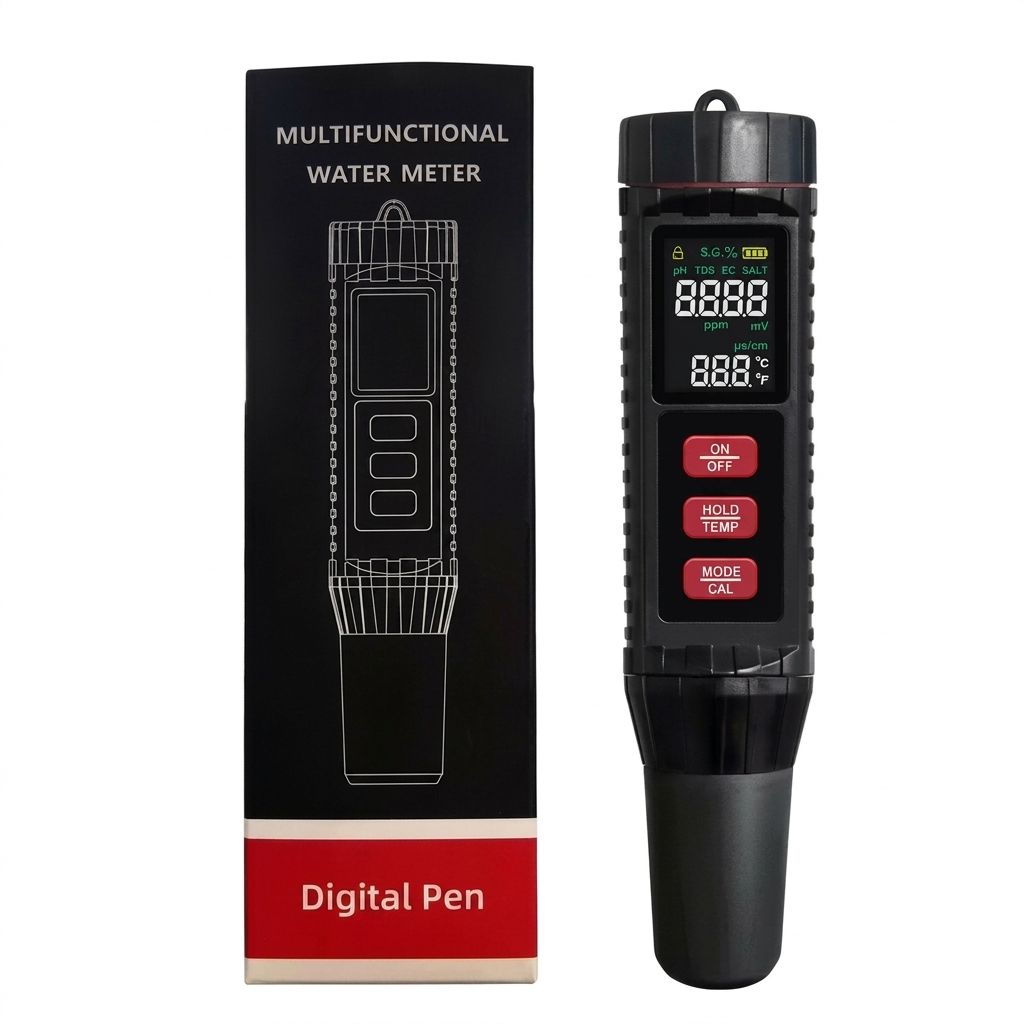 7 İn 1 TDS Metre EC-Tuzluluk-pH Ve ORP Test Cihazı