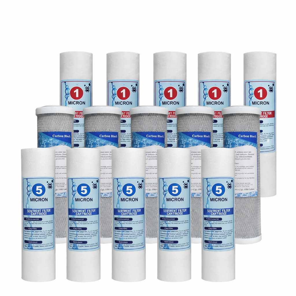 Açık Kasa 10 İnc Su Arıtma Cihazı Filtresi Ekonomik Paket (5 Takım)