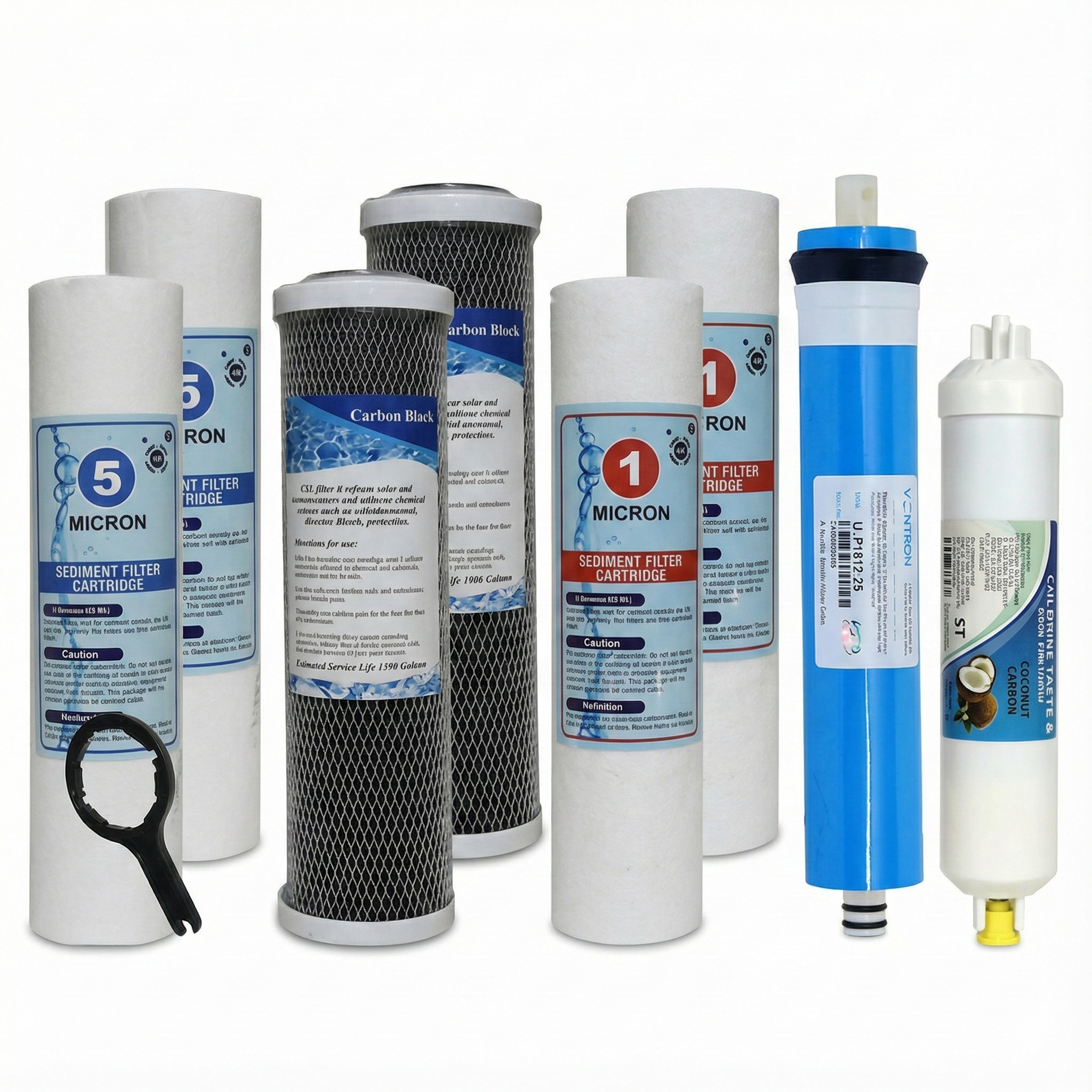 Açık Kasa Su Arıtma Cihazı 5 Aşamalı Vontron Membranlı Yıllık Filtre Bakım Seti