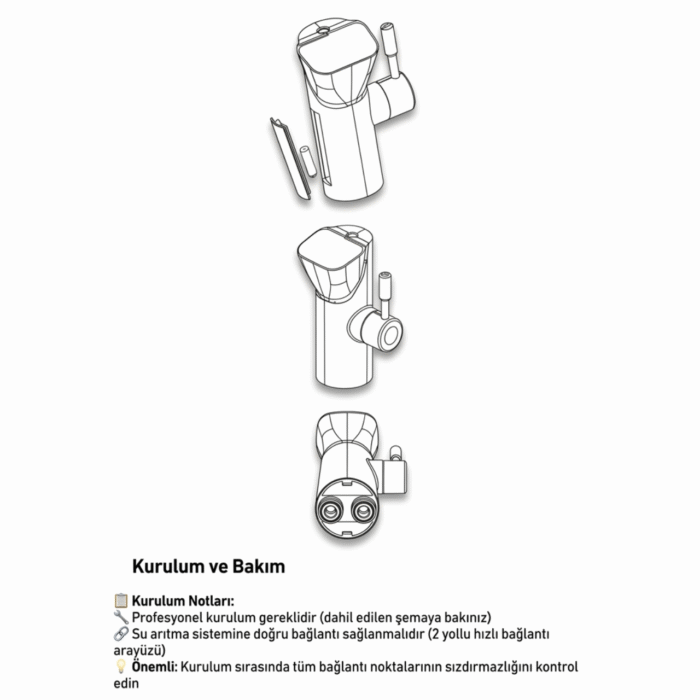 Akıllı Su Arıtma Musluğu – Anlık TDS Ölçüm LED Ekran Filtre Hatırlatıcılı