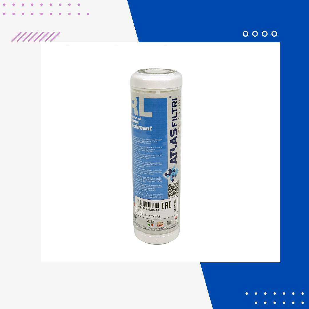 ATLAS 10'' Yıkanabilir Filtre 50 Mikron
