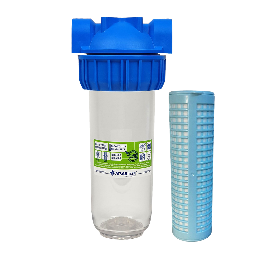 Atlas Daire Girişi Su Arıtma 3ü Bir Arada (Yıkanabilir-Sediment-Silifoz) Filtresi ve Filtre Kabı