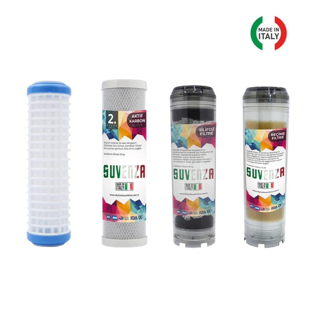 Atlas Kuyu Suyu Yumuşatma Cihazı 4lü Plus Yedek Filtre Seti