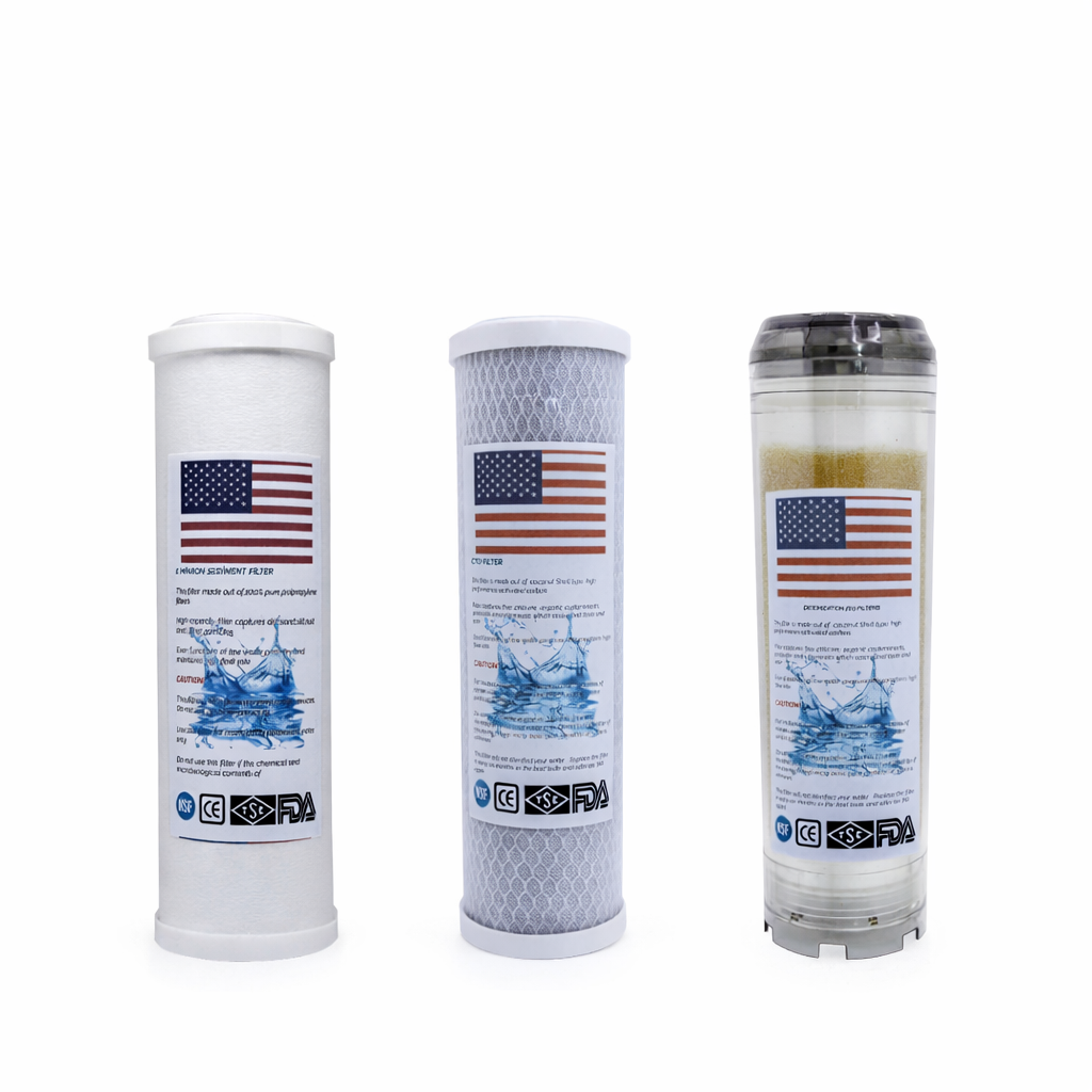 Daire Bina Girişi 3 Aşama 10 İnç Arıtma Sistemi Yedek Filtre Setleri