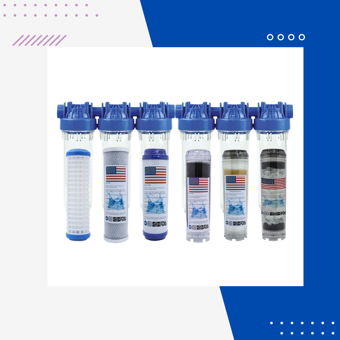 Daire Girişi Su Arıtma Cihazı - Delüx 6'lı Filtrasyon Sistemi