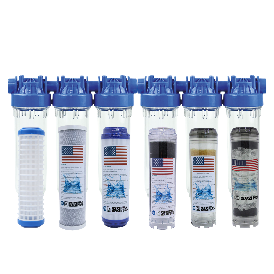 Daire Girişi Su Arıtma Cihazı - Delüx 6'lı Filtrasyon Sistemi