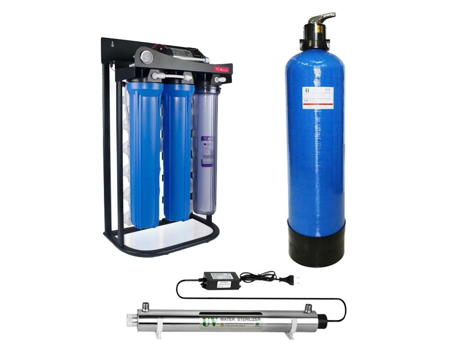 Deiyonize Saf Su Arıtma Cihazı Günde 1500 LT Kapasiteli Ultraviyole Sistemli