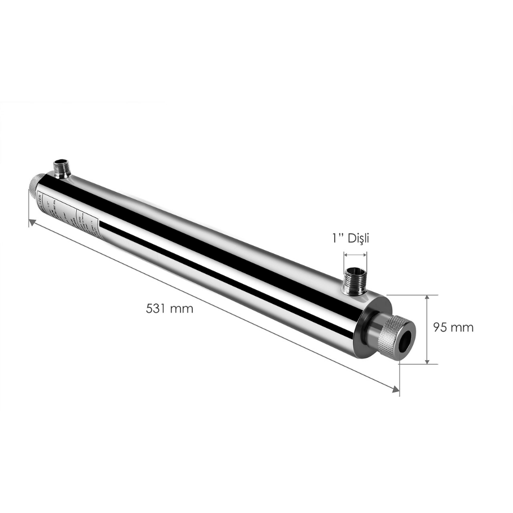 E-105 - E-305 - E-505 UV SS304 Gövde Yedeği