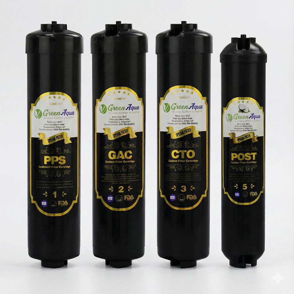 Green Aqua Kapalı Kasa Su Arıtma Cihazı İnline Filtre Seti