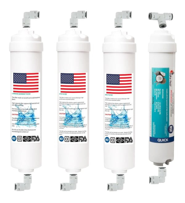 Kapalı Kasa 12'' Inç 5'li Inline Filtre Seti (Nsf Onaylı) Vontron Membranlı