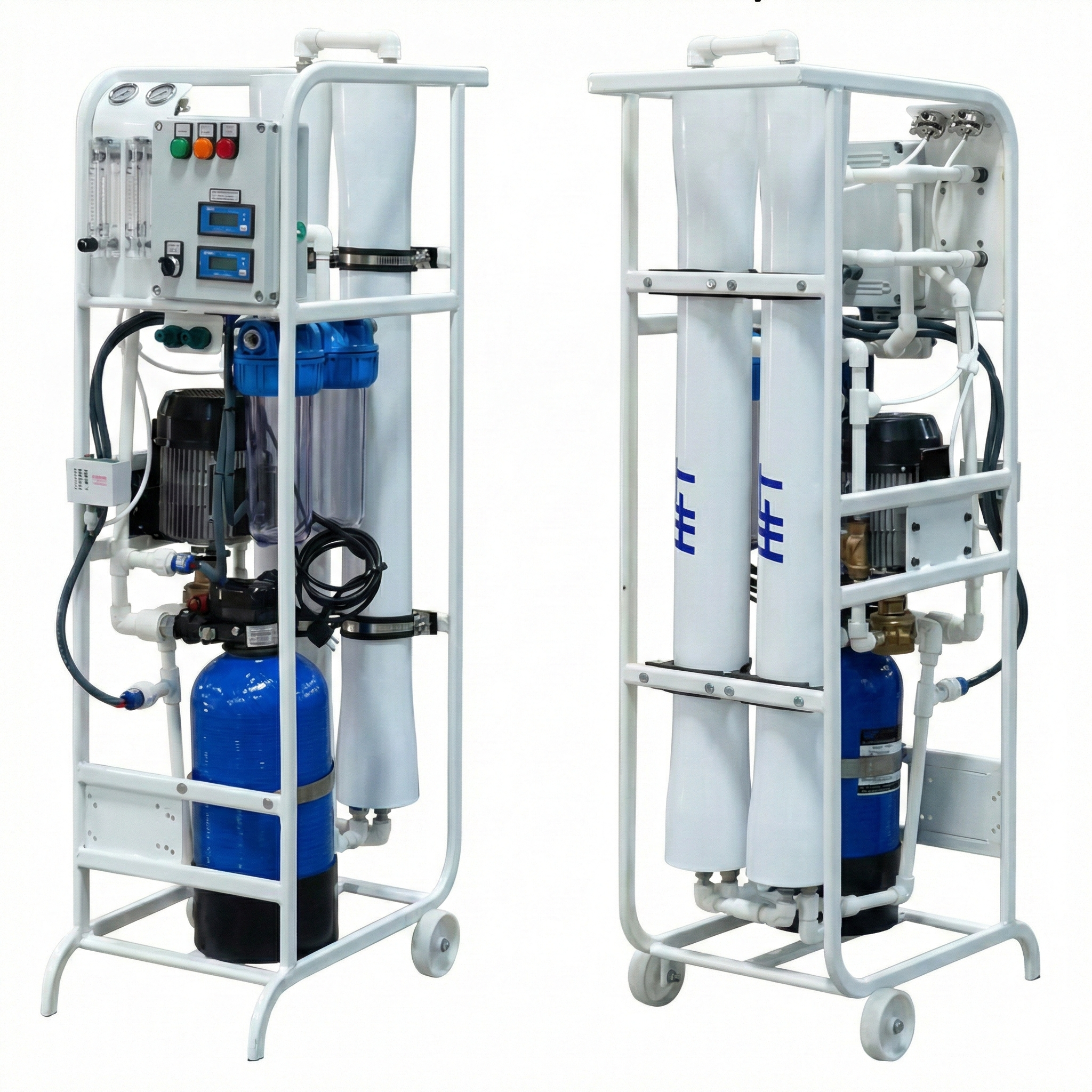 Mobil Saf Su Arıtma Cihazı Günde 5 Ton Kapasiteli Taşınabilir Saf Su Cihazı