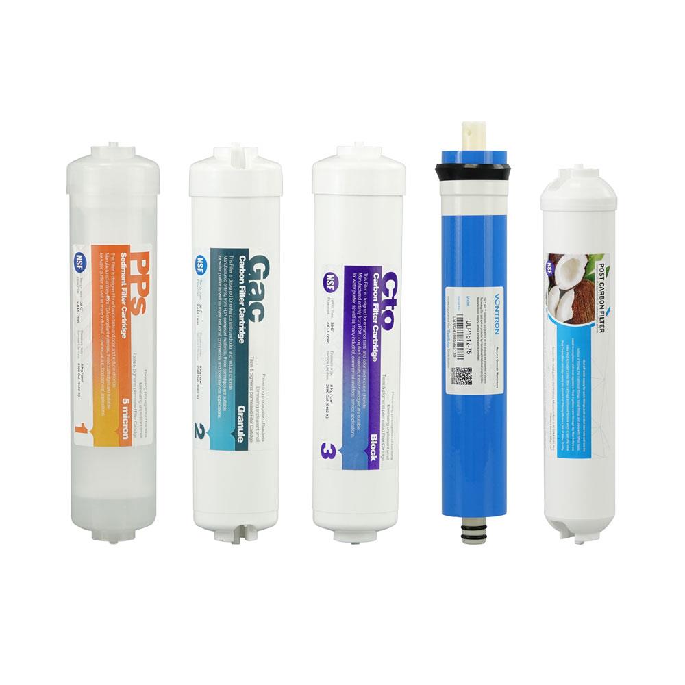 Nsf Onaylı Çubuklu İnline 5li Filtre Seti Vontron Membranlı