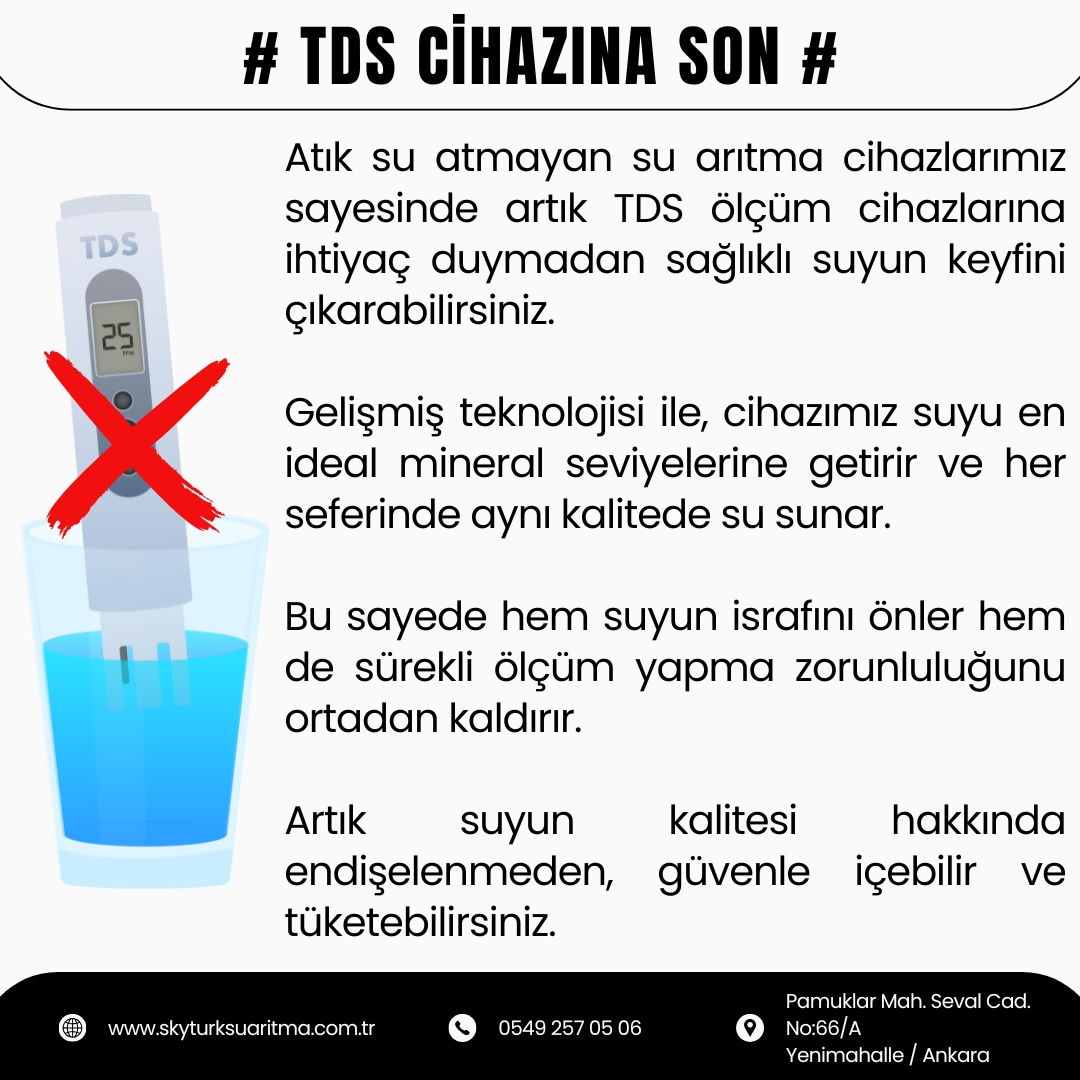 Skytürk Atık Su Atmayan Hidrojenli Canlı Su Üreten Su Arıtma Cihazı