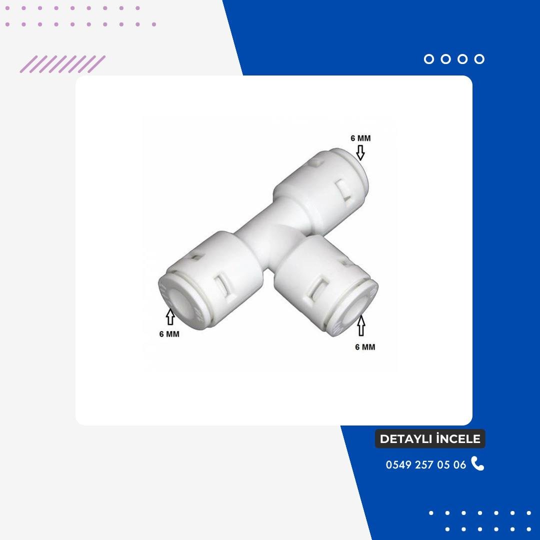 Su Arıtma Cihazı İçin 3 Tarafı T Dirsek