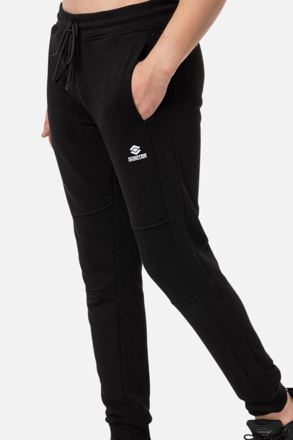 Scooter İpli Örme Eşofman Alt Siyah Erkek Eşofman Altı M1709TS