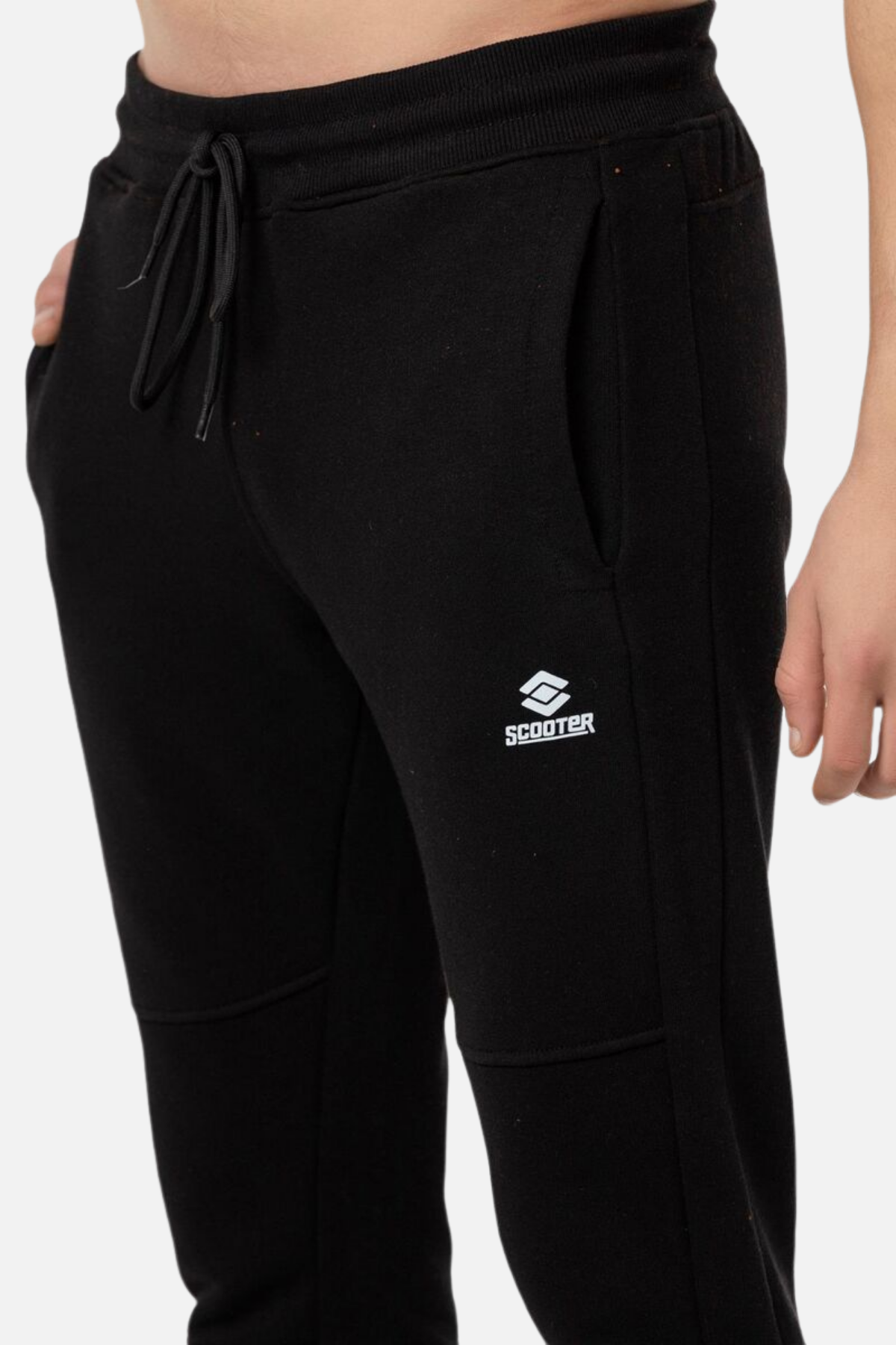 Scooter İpli Örme Eşofman Alt Siyah Erkek Eşofman Altı M1709TS