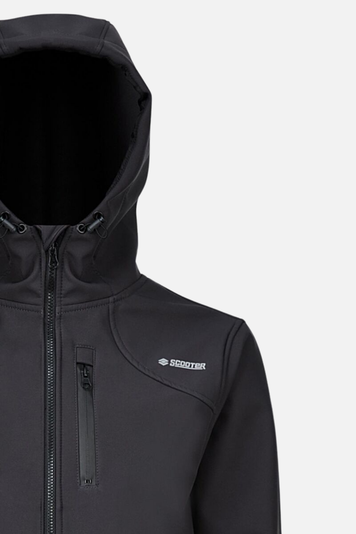Scooter Softshell Kapşonlu Mont Antrasit Erkek Mont M1801TA