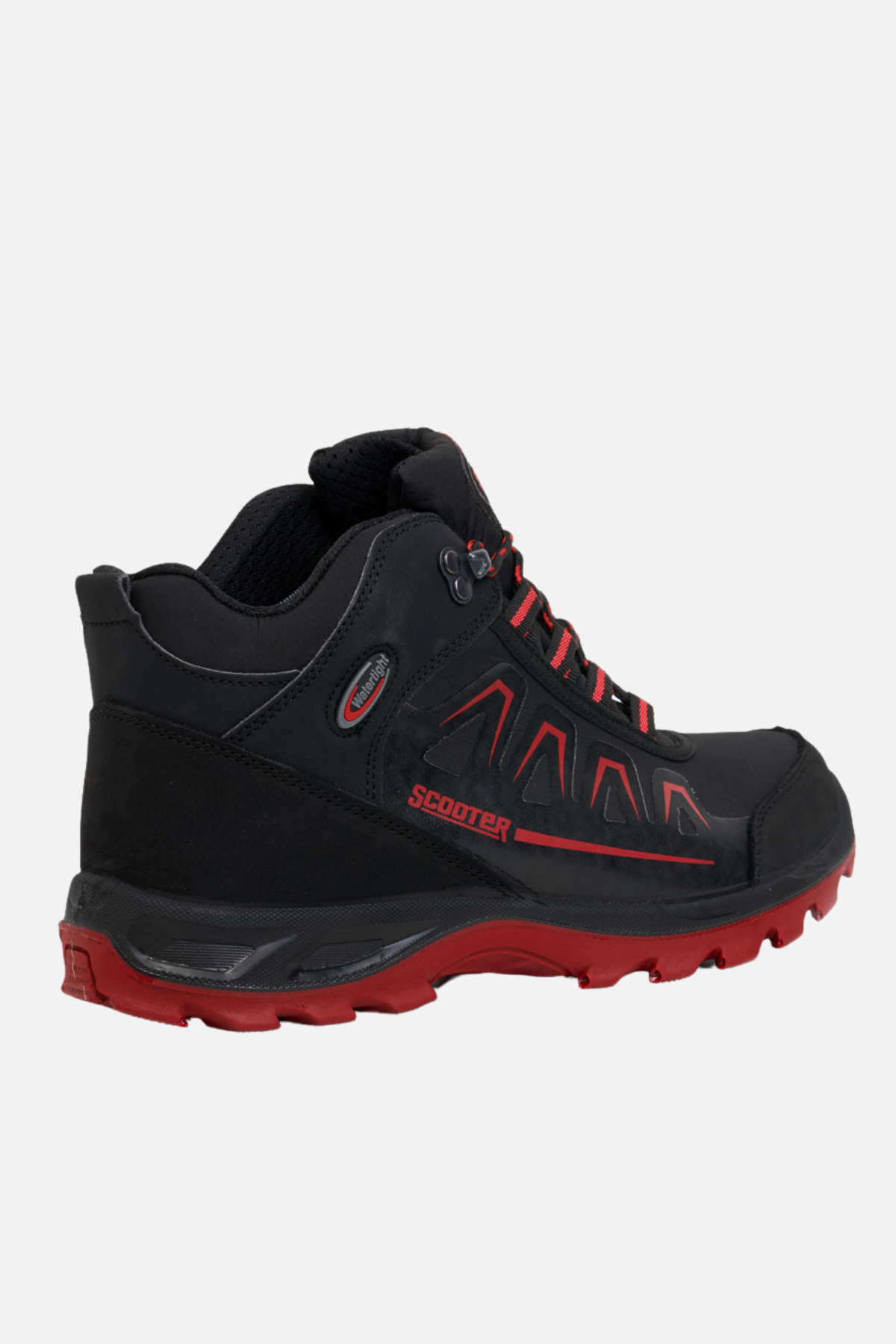 Scooter Su Geçirmez Siyah-Kırmızı Erkek Outdoor Bot M5556TSK